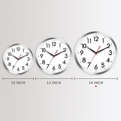 AKCISOT Wall Clock 14 Inch Large Silent Wall Clocks Battery Operated - Image 3