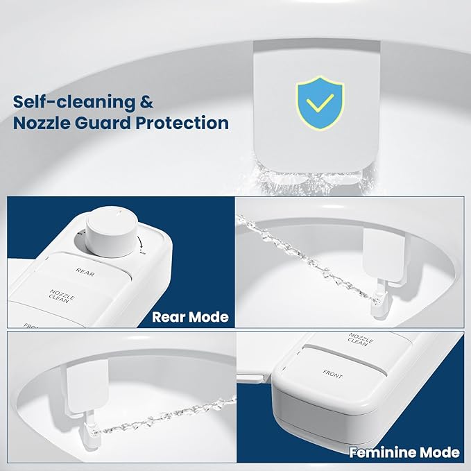 Ultra-Slim Bidet Attachment, Self-Cleaning Dual Nozzle, Accessibility-Enhanced - Image 3