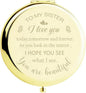 Sister Birthday Gifts Compact Mirror, Sisters Gifts from Sisters, Birthday Gifts for Sister from Brother Friend for Her