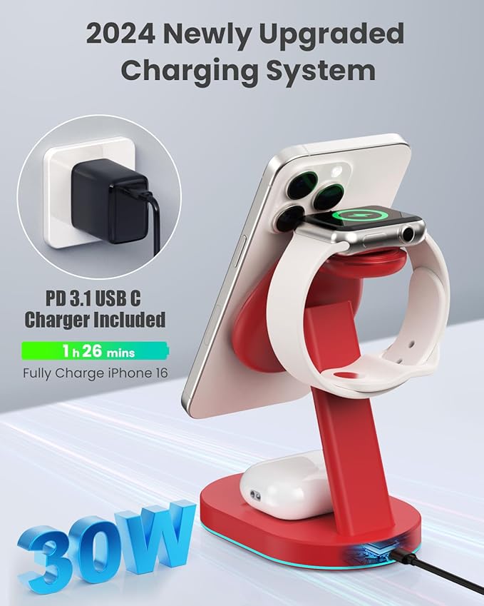 3 in 1 Wireless Charger Charging Station - Image 3