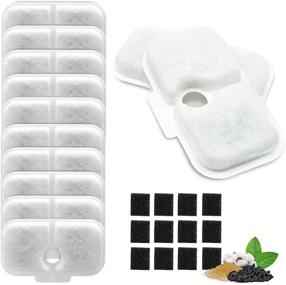 12+12 Pack Replacement Filters for PETLIBRO Capsule Pet Water Fountain by WECATION