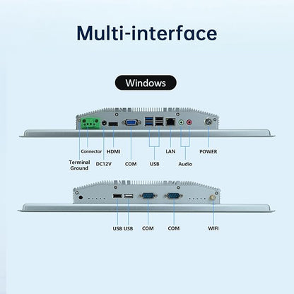 15.6-Inch Industrial Embedded Panel PC, Ratio 16:9 Multi-Touchscreen-Monitor - Image 5