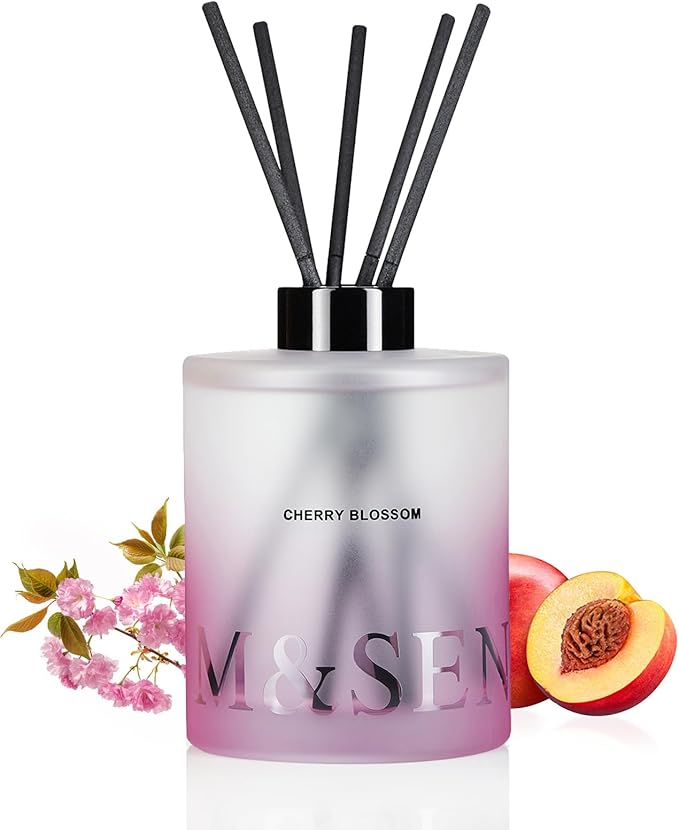 M&SENSE Cherry Blossom Reed Diffuser Set by MSENSE