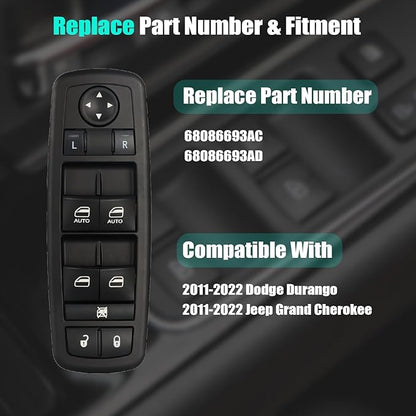 Driver Side Master Power Window Control Switch - Image 3