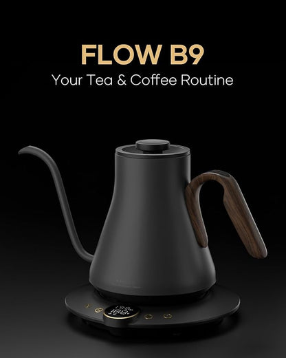 Gooseneck Electric Kettle with Precise ±1℉ Temperature Control, Wood-Accented - Image 8
