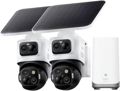 eufy Security eufyCam S4 2-Cam Kit, 4K Solar Camera Wireless Outdoor, Triple by eufySecurity