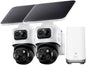 eufy Security eufyCam S4 2-Cam Kit, 4K Solar Camera Wireless Outdoor, Triple by eufySecurity