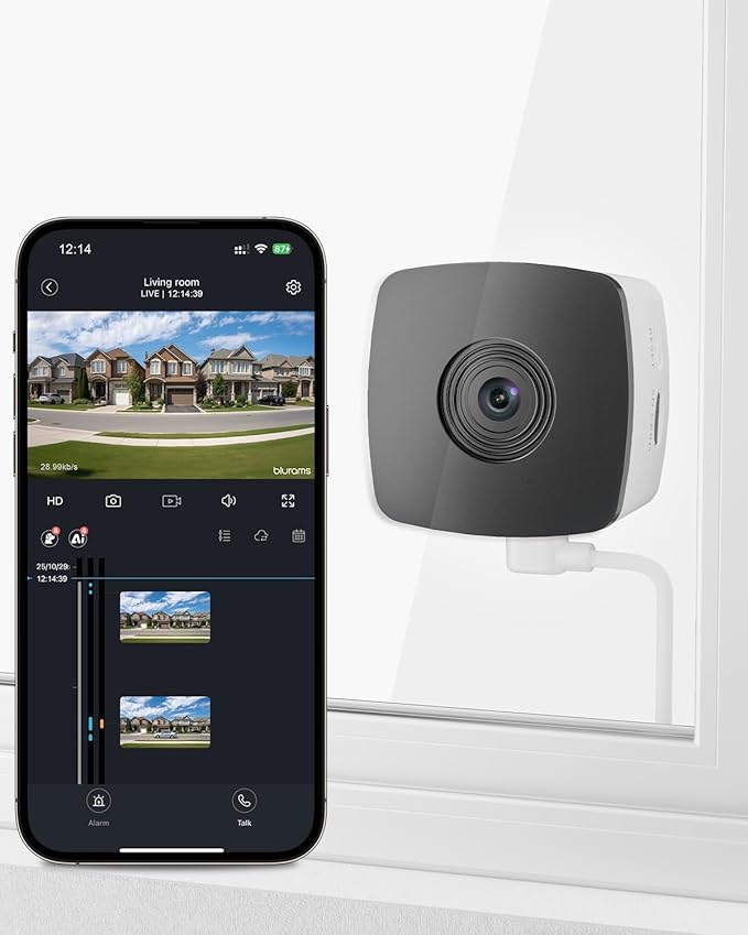 blurams 2.4G/5G Cameras for Home Security, 2K Pet Camera Indoor by Blurams