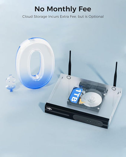 Hiseeu Wireless WiFi Security Camera System, Wired Plug-in Powered, Expandable - Image 6