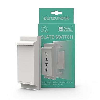 zunzunbee Slate Switch – Zigbee 3.0 Smart Wall Button Remote, Works by Unknown