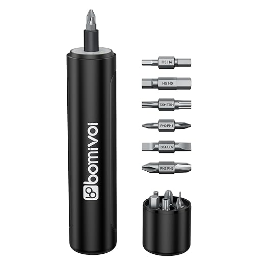 Electric Screwdriver, Rechargeable Cordless Power Screwdriver, 3 Torque Settings by Bomivoi%E2%80%94BuiltwithCreativityMadeforLife
