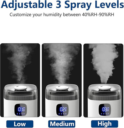 Akeshan Large Humidifier for Bedroom, 9L/2.5Gal Ultrasonic Cool Mist, Easy Clean - Image 5