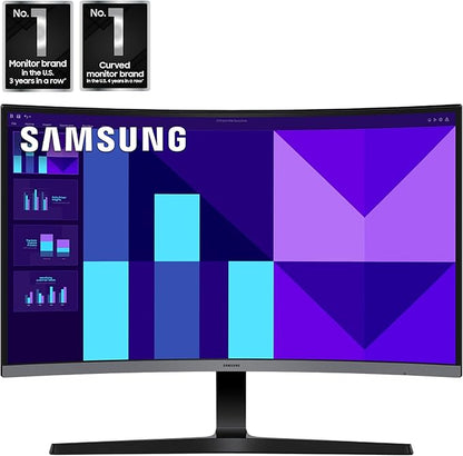 Samsung 27-inch S3 FHD 100Hz Curved Monitor, Game Mode, Eye Saver Mode - Image 2