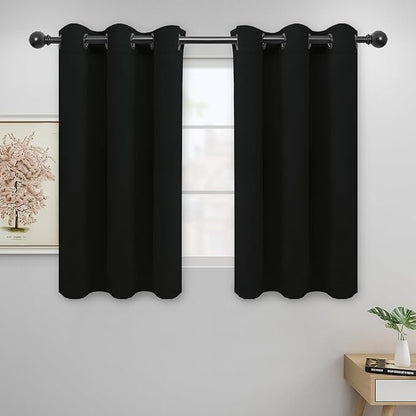 Easy-Going Blackout Curtains for Bedroom, Solid Thermal Insulated Grommet and by Easy-Going