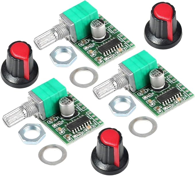 Gebildet Mini 3W+3W DC 5V Audio Amplifier Handy Digital Power Amp Module Board by Gebildet