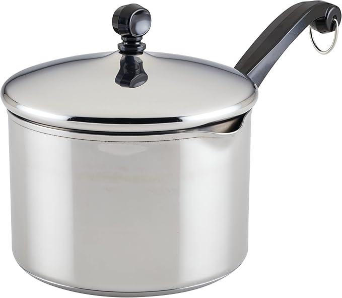 Farberware Classic Stainless Steel 3-Quart Covered Straining Saucepan by Farberware