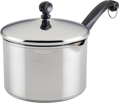 Farberware Classic Stainless Steel 3-Quart Covered Straining Saucepan by Farberware
