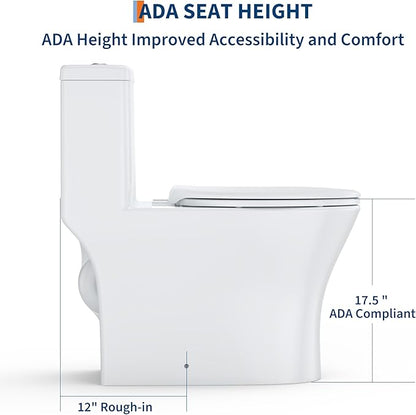 One Piece Toilet with ADA Height - Image 6