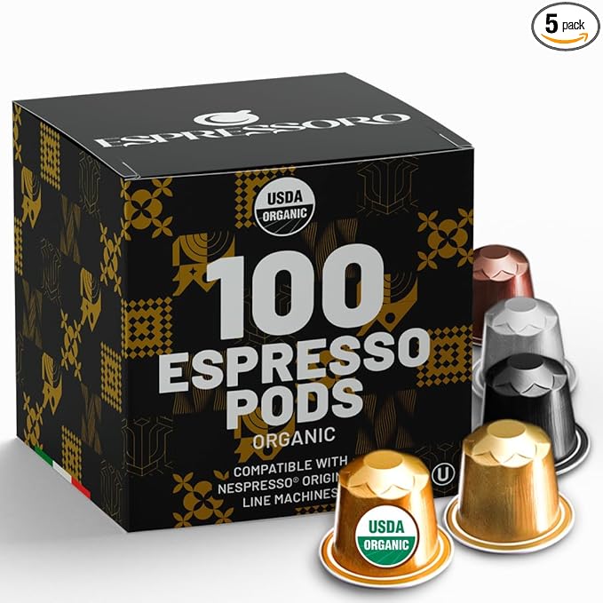 Espressoro 100 Organic Espresso Capsules by ESPRESSORO