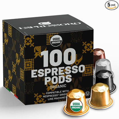 Espressoro 100 Organic Espresso Capsules by ESPRESSORO