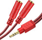MillSO Headphone Splitter, 3.5 mm Audio Splitter TRS Male to 2 Female Stereo Y by MillSO