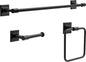 delta faucet mclaren 3-piece bathroom set, matte black, main product view