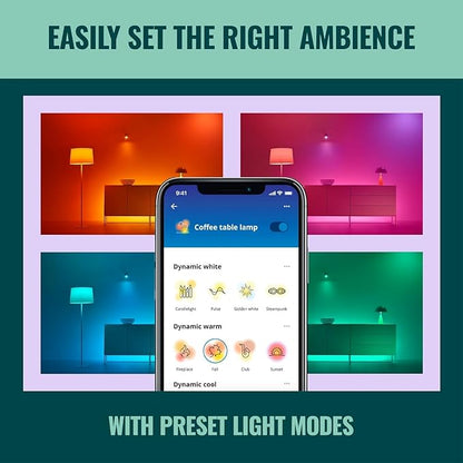 WiZ Connected Smart Light Bulbs, Sunset to Sunrise Automation + Motion - Image 4
