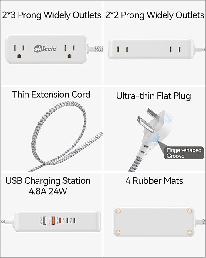 PD30W USB C Travel Power Strip, Cruise Power Strip - Image 6
