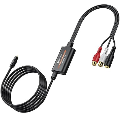 Neoteck SPDIF to RCA+3.5mm Optical to Analog Audio Adapter 192kHz DAC Converter by Neoteck