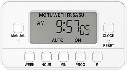 STANLEY 2 Grounded Outlet Digital Weekly Timer Security Mode 8 On/Off Program - Image 2
