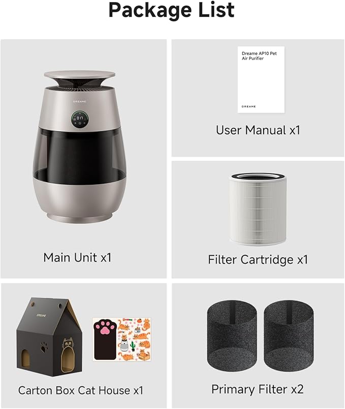 ‌Dreame Pet Air Purifier, Cleans 5, 386 ft² in One Hour, 346 ft² - Image 9