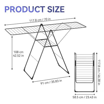 APEXCHASER Clothes Drying Rack, Foldable Oversized Drying Rack Clothing - Image 4