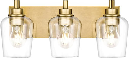METWET Bathroom Light Fixtures, 3-Light Modern Vanity Light by Metwet