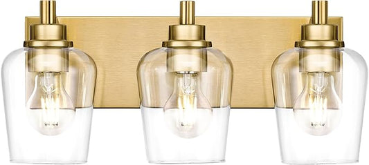 METWET Bathroom Light Fixtures, 3-Light Modern Vanity Light by Metwet