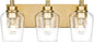METWET Bathroom Light Fixtures, 3-Light Modern Vanity Light by Metwet
