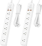 2 Pack Power Strip Surge Protector by Maxpw