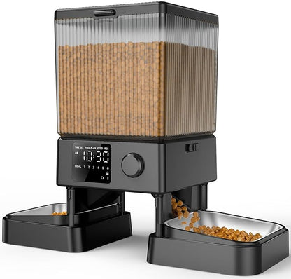 oneisall Automatic Cat Feeder for 2 Cats, 20 Cups/5L Automatic Cat Food by oneisall