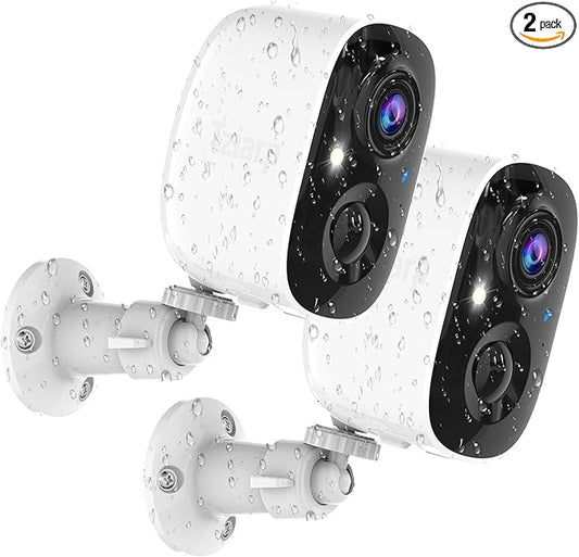 Security Cameras Wireless Outdoor, 2K Indoor WiFi Wireless Cameras, Outside by Tziarp