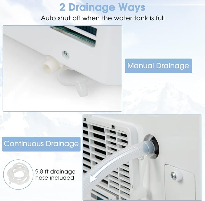 COSTWAY Portable Air Conditioner, 8000 BTU AC Unit - Image 9