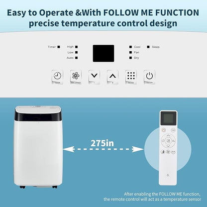 Portable Air Conditioners, 10000 BTU Portable AC Unit - Image 3