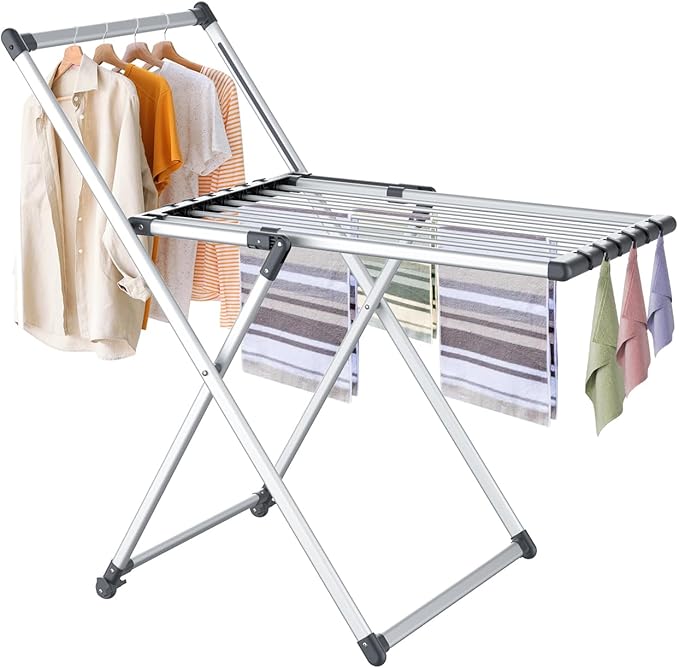 Unkqan Clothes Drying Rack, Foldable Laundry Rack by Unknown