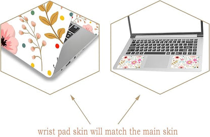 Laptop Skin Sticker Decal, Decorative Waterproof, Flower Plants - Image 2