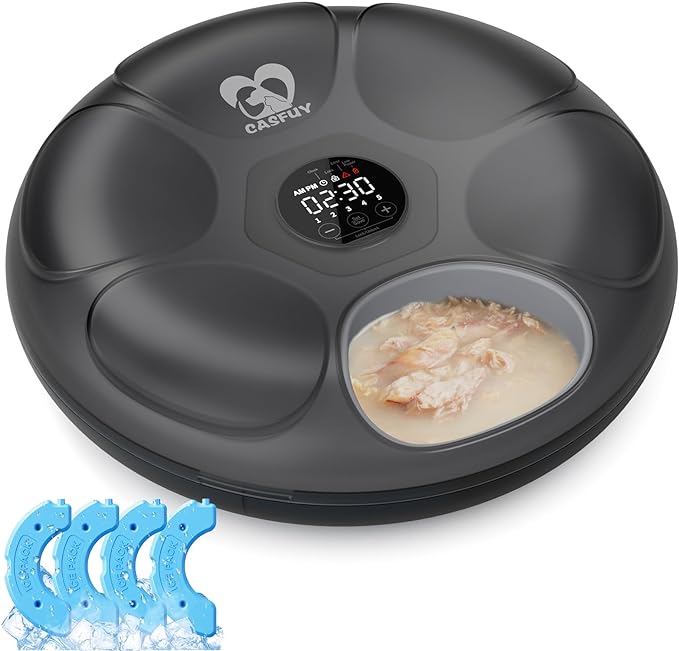 Casfuy Automatic Cat Feeder Cordless by casfuy
