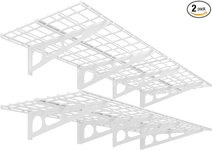 FLEXIMOUNTS 2-Pack 2x6ft 24-inch-by-72-inch Wall Shelf Garage Storage Rack by FLEXIMOUNTS