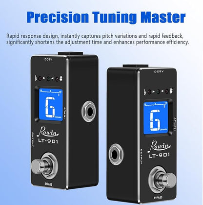 Rowin Guitar Tuner Pedal High Precision Chromatic Tuner - Image 2
