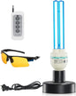 36Watts UV Sanitizer Lamp with Remote Control Powerful Ozone UVC Light with E26 by COOSPIDERUV