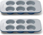 Caraway Nonstick Ceramic 6 Cup Muffin Pan Duo – Non-Toxic, PTFE & PFOA Free – by Caraway