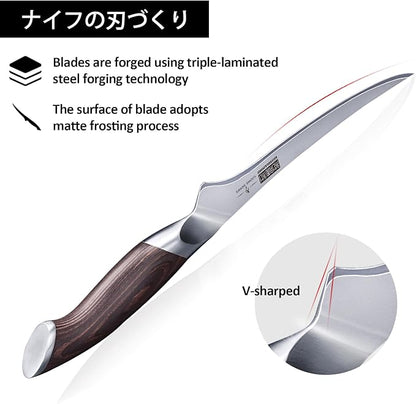 HOSHANHO Fillet Knife 7 Inch, Super Sharp Boning Knife in High Carbon Stainless - Image 4