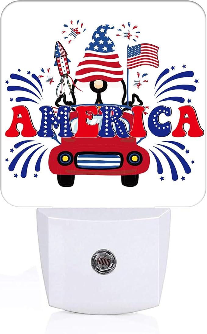 FSHVQKD Happy Independence Day Night Light, Plug Into Wall by Unknown