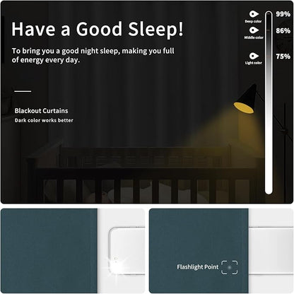 Easy-Going Blackout Curtains for Bedroom, Solid Thermal Insulated Grommet and - Image 2